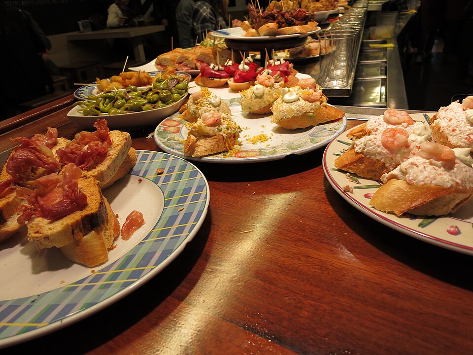 Pintxos in the Old Town of San Sebastián