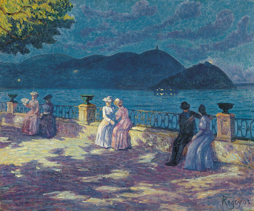 San Sebastián at night